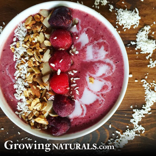 Cherry Coconut Crunch Smoothie Bowl – Growing Naturals
