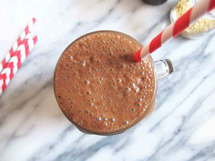 Chocolate Banana Protein Smoothie