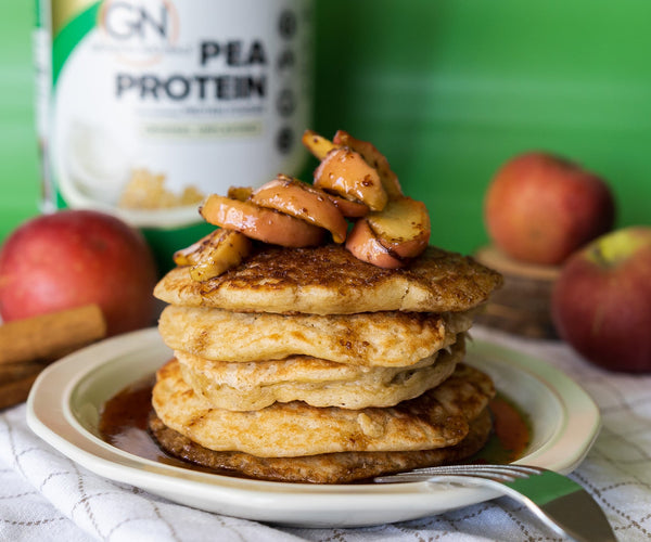 Apple Cinnamon Protein Pancakes – Healthy High-Protein Breakfast – Growing Naturals
