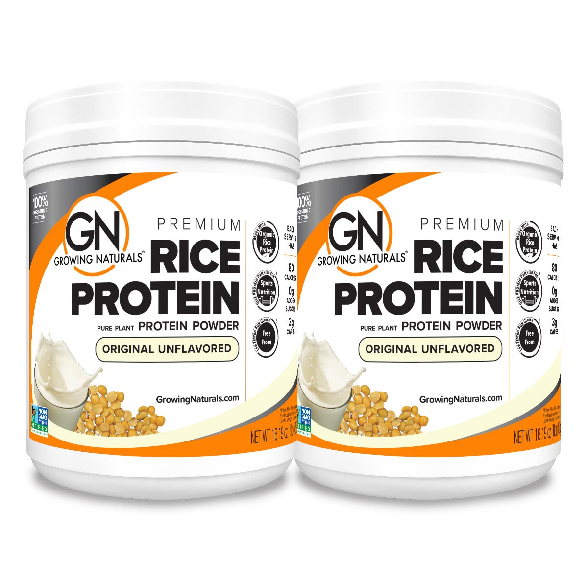 Health Bundles: Unflavored Rice & Pea Protein Powder