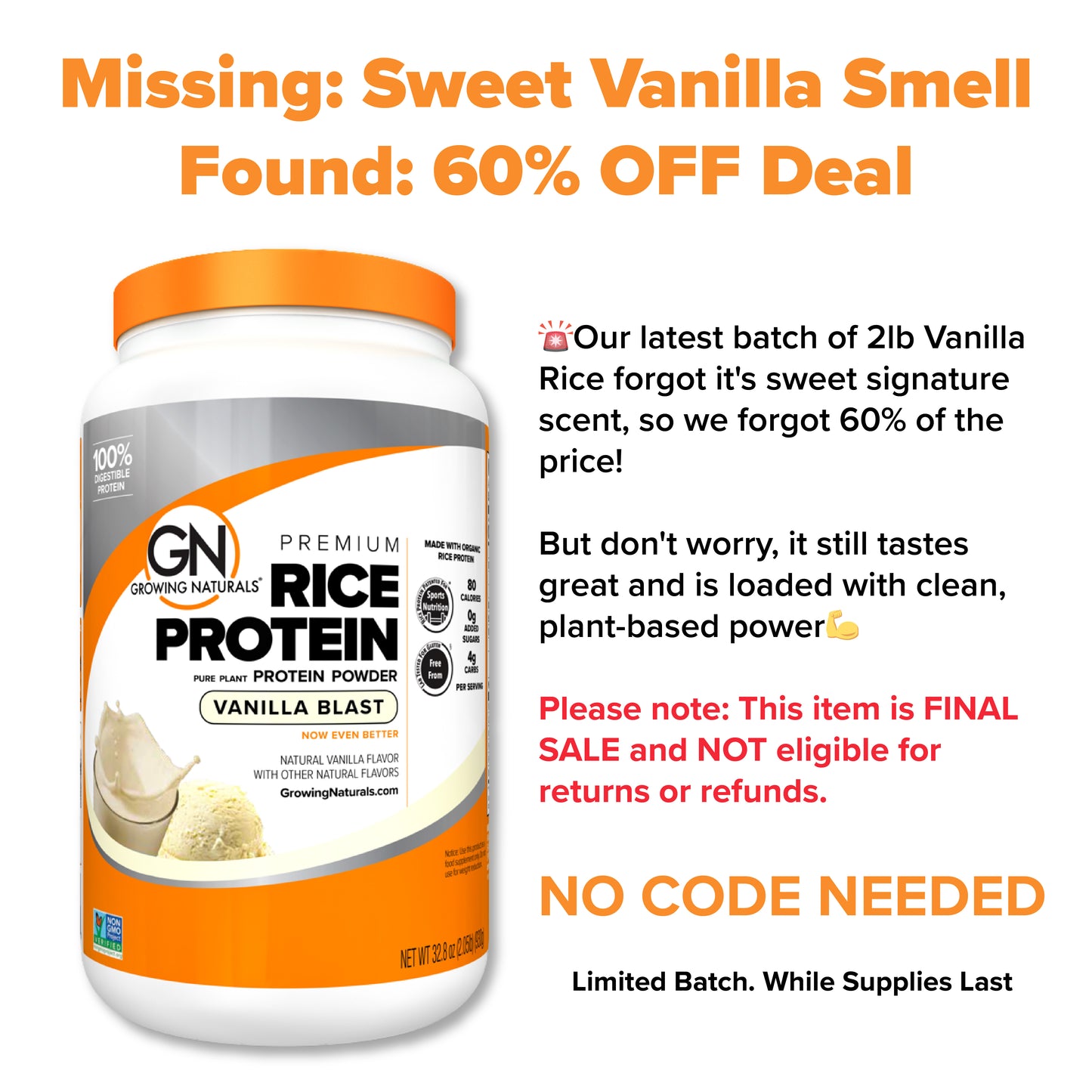 Organic Rice Protein Powder