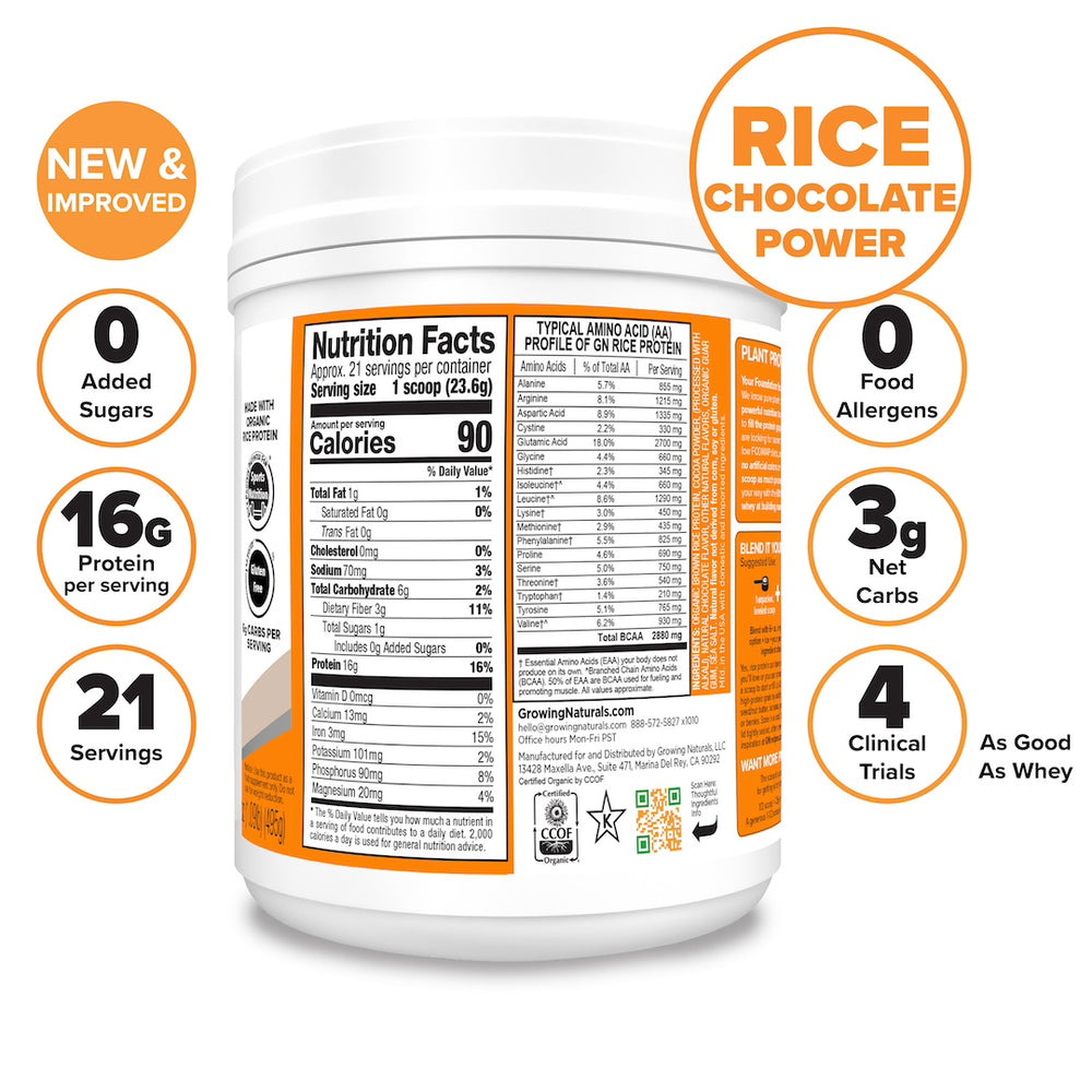 
                  
                    vegan chocolate rice plant protein nutrition facts growing naturals
                  
                