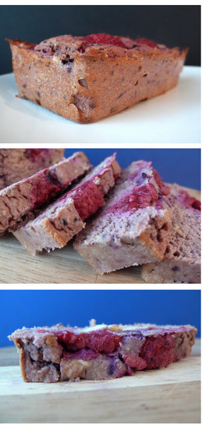 Blueberry And Raspberry Protein Bread
