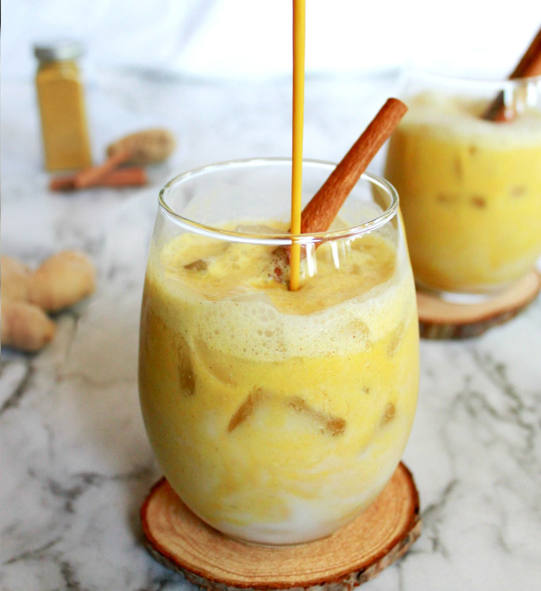 Iced Dairy-Free Golden Turmeric Latte