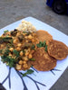 Vegan Indian Pancakes with Chickpea Channa Masala