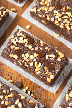 Chewy No Bake Peanut Butter Fudge Bars