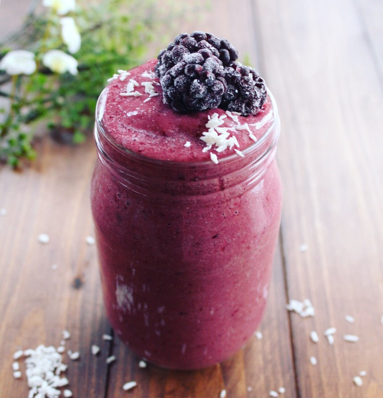 Cherry Blackberry Superfood Smoothie