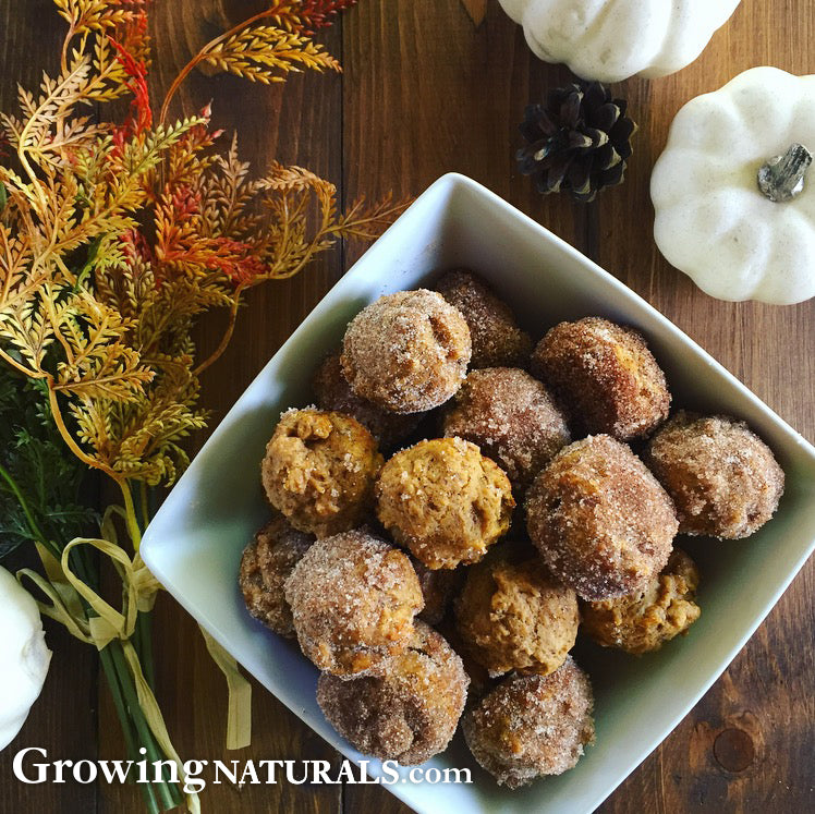 Vegan Pumpkin Spice Doughnut Holes