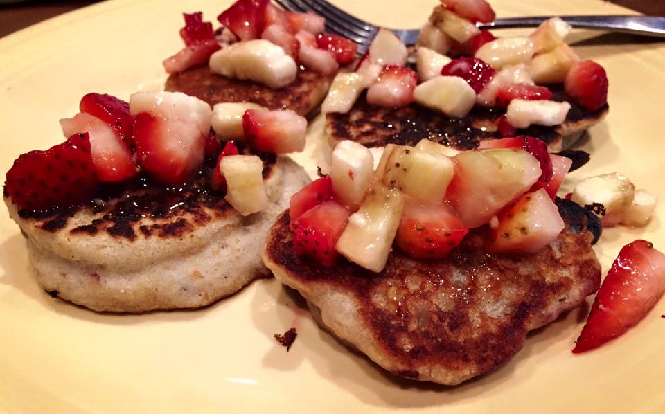 Blueberry Protein Pancakes