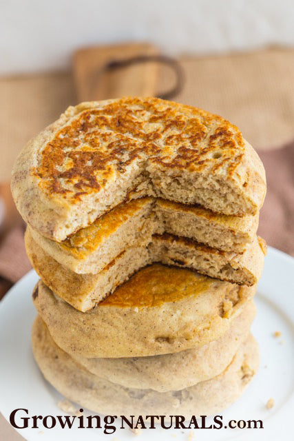 Fluffy Vanilla Gingerbread Protein Pancakes