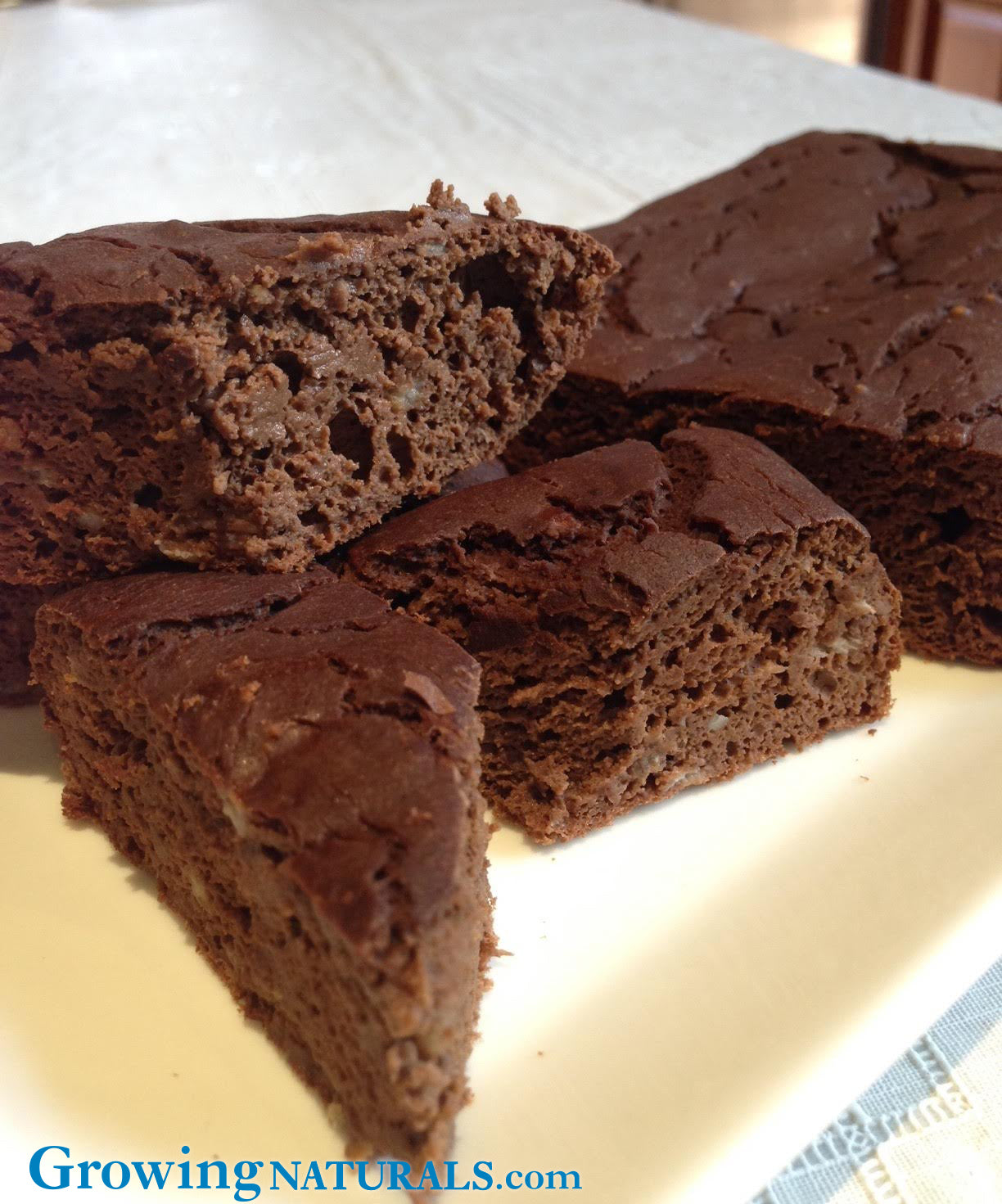 Dark Chocolate Protein Brownies