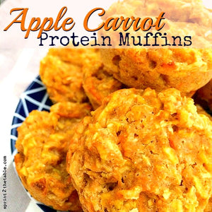 Apple Carrot Protein Muffins