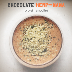 Chocolate Hemp-Nana Protein Smoothie