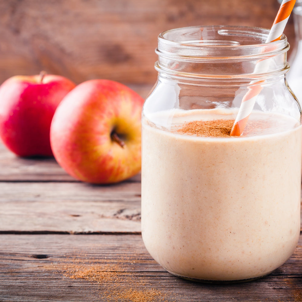 healthy apple pie protein smoothie