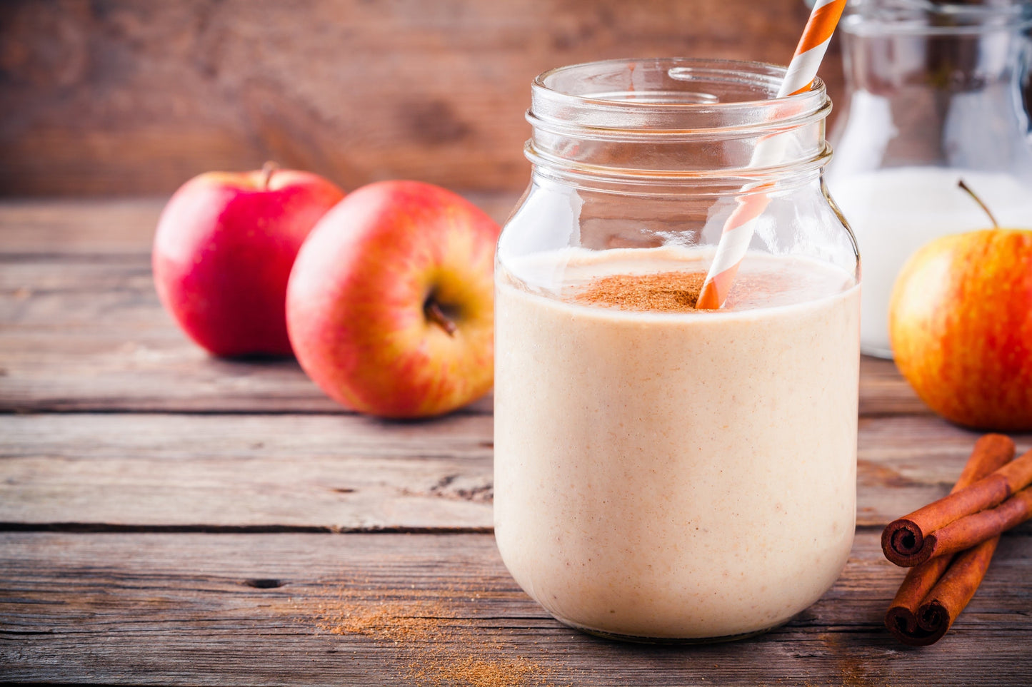 healthy apple pie protein smoothie