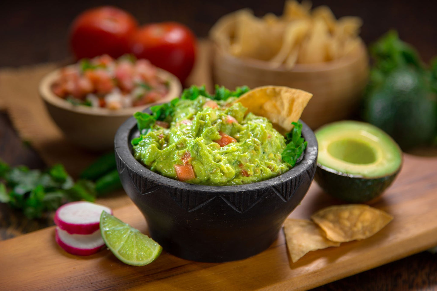 protein guacamole and chips