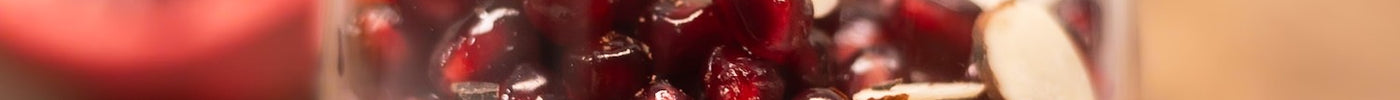 healthy chocolate chia pudding with pomegranate