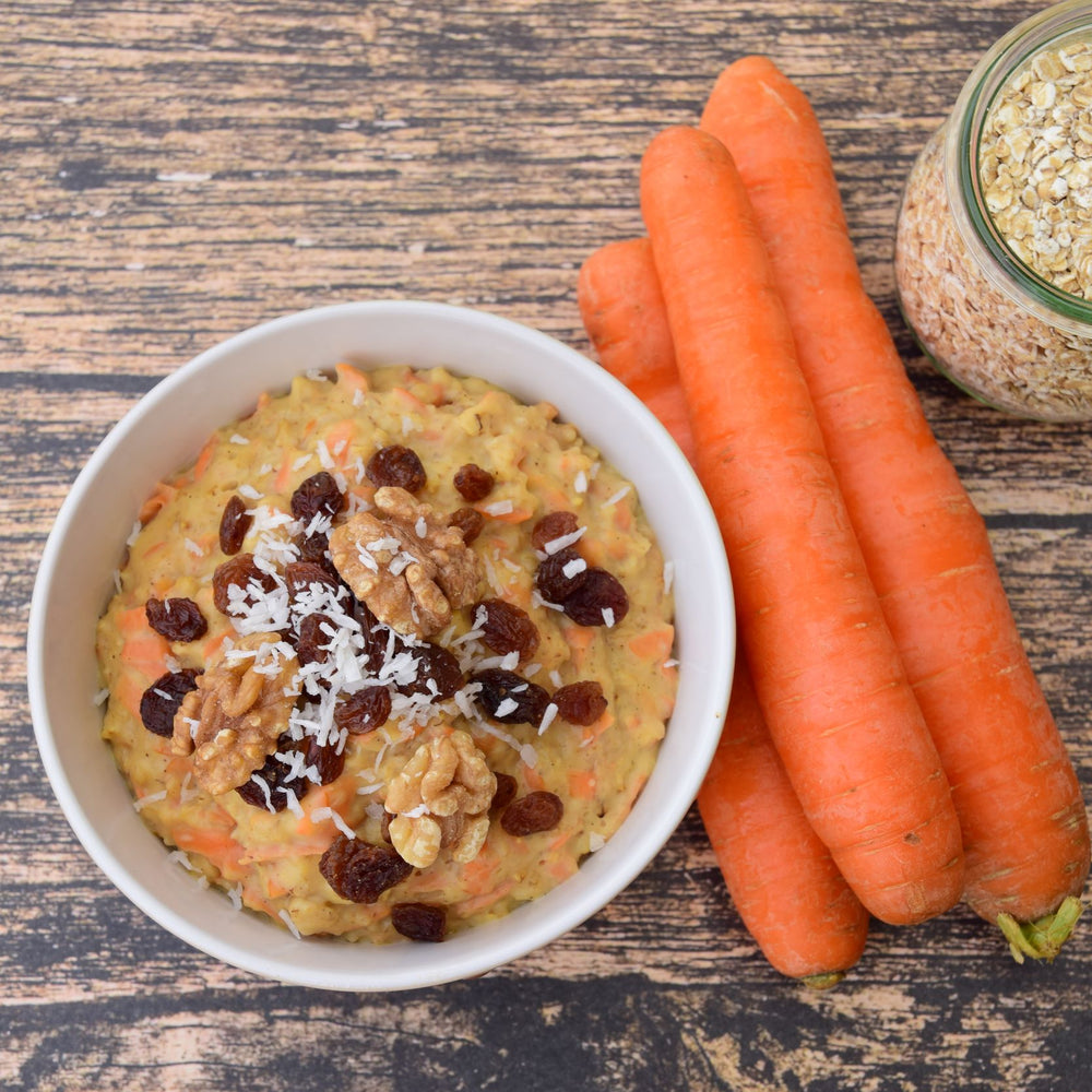 vegan carrot cake oatmeal with protein recipe