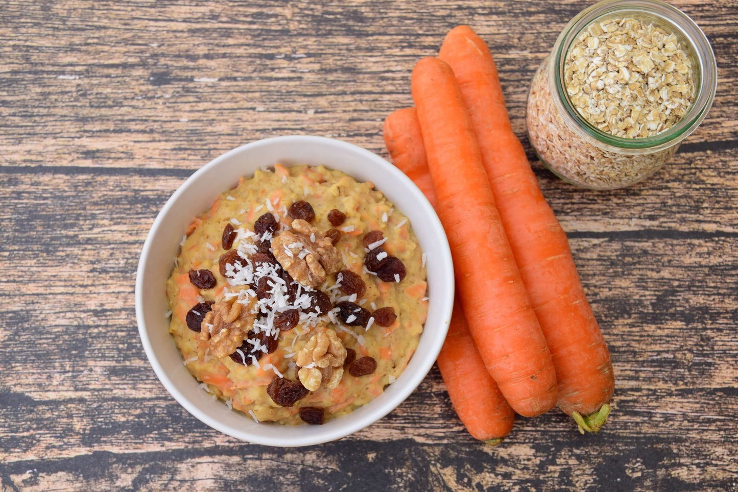 vegan carrot cake oatmeal with protein recipe