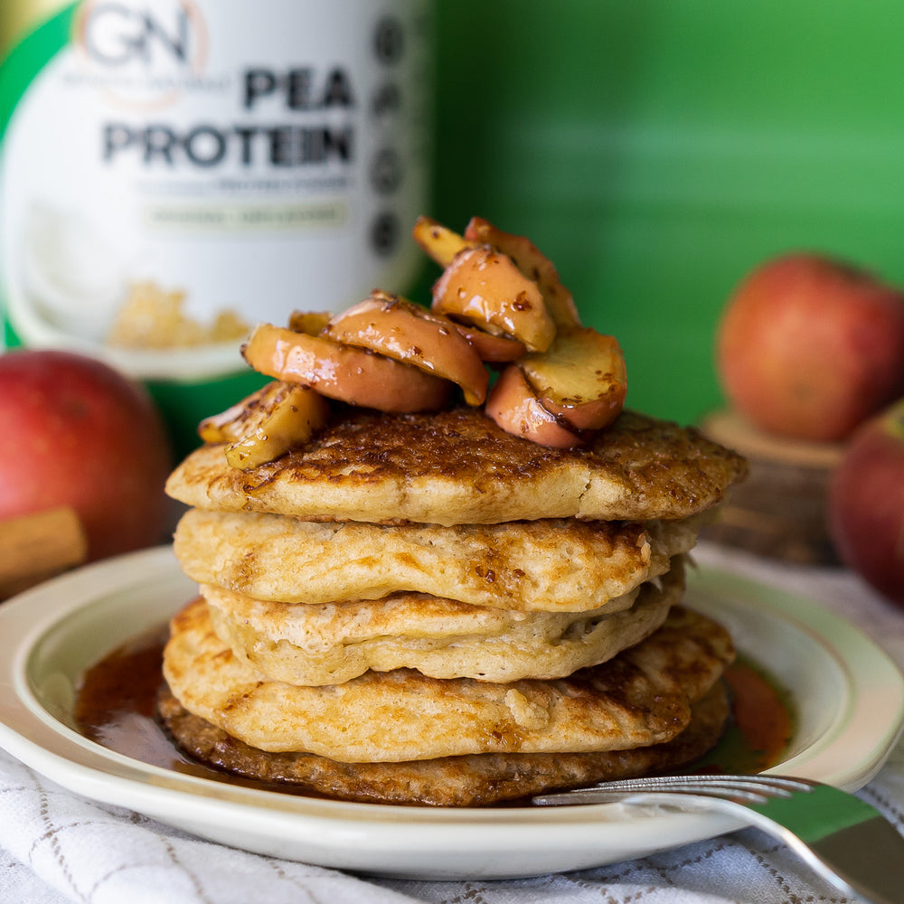 Apple Cinnamon Protein Pancakes