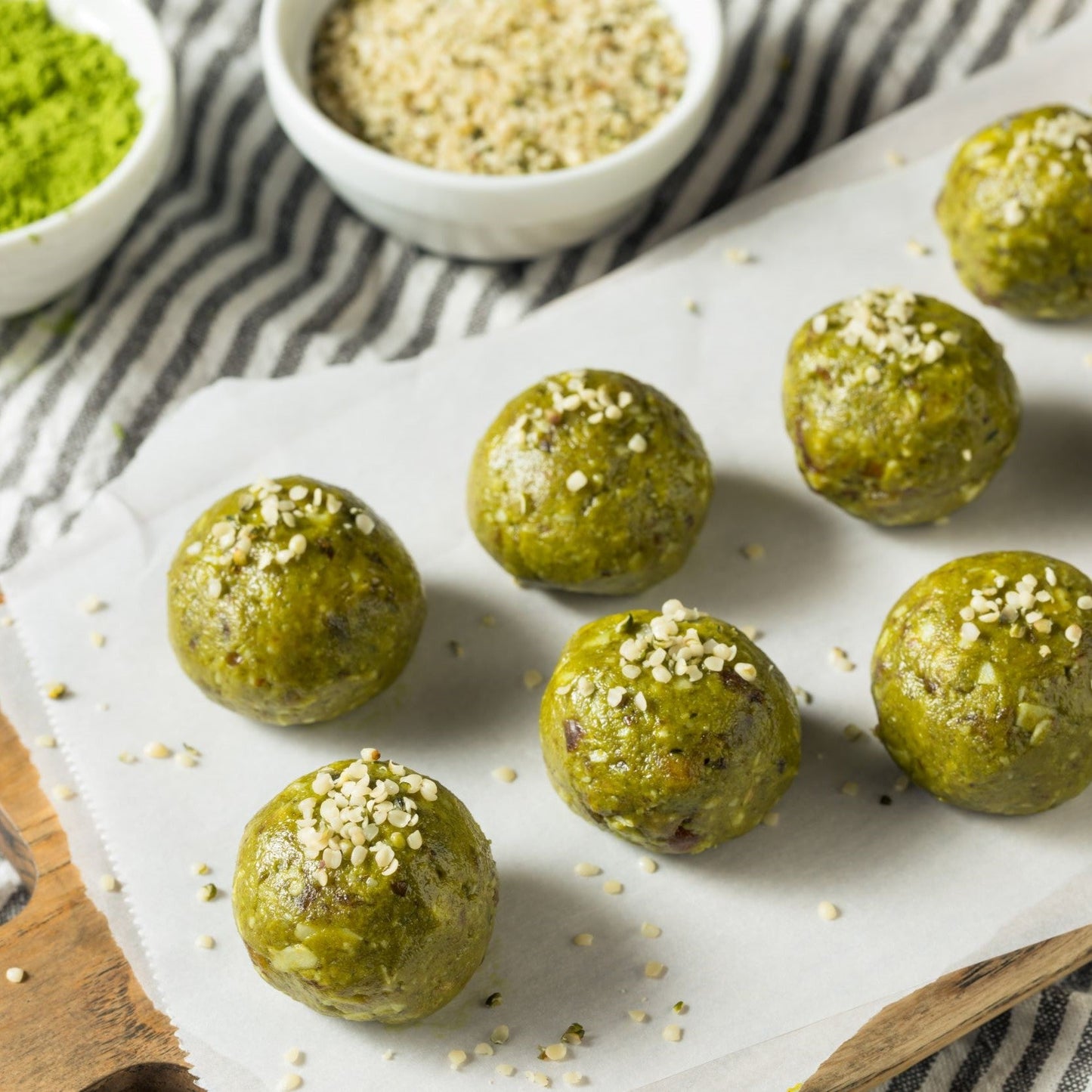 Green Tea and Honey Energy Balls