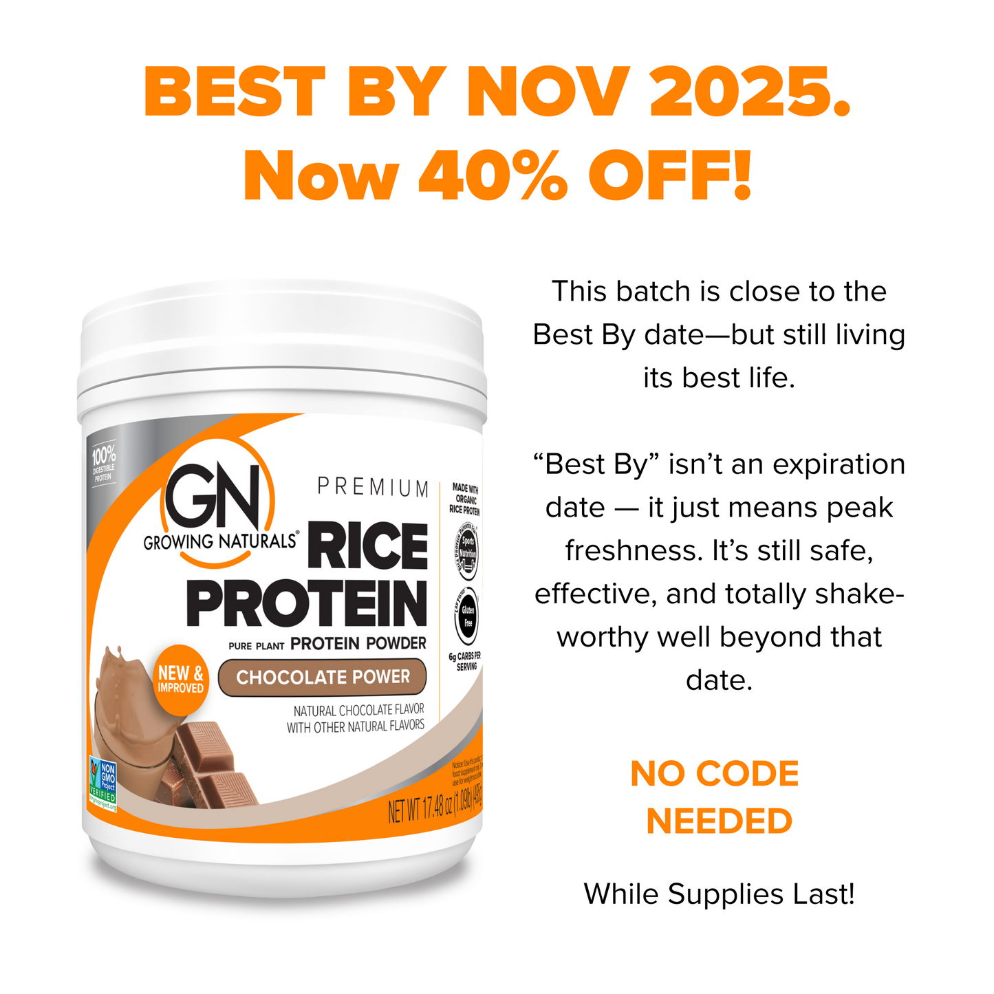 
                  
                    Organic Rice Protein Powder
                  
                