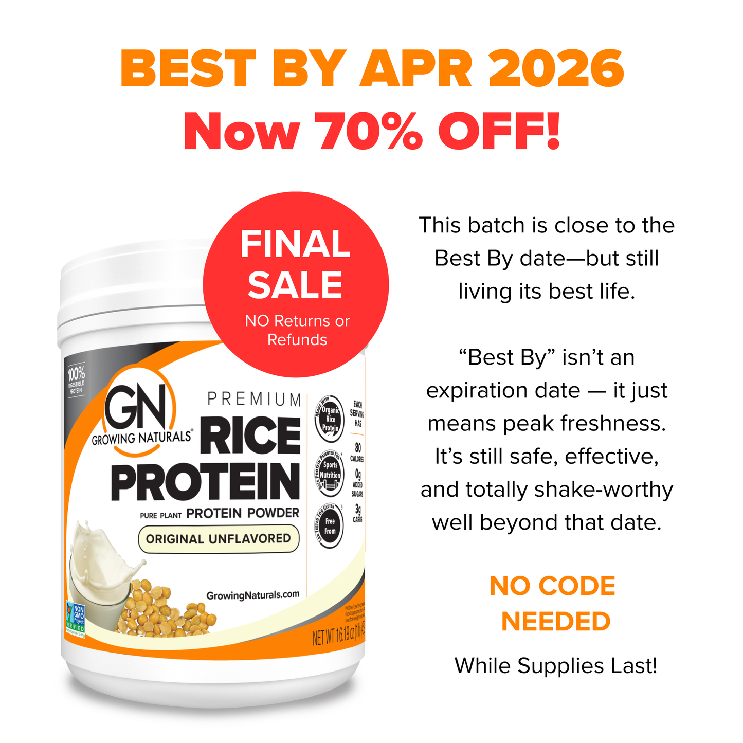
                  
                    Organic Rice Protein Powder
                  
                