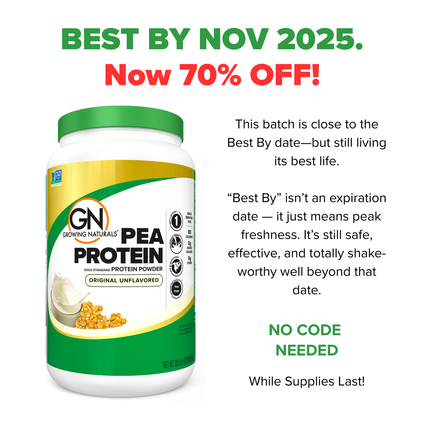 
                  
                    Non-GMO Pea Protein Powder
                  
                